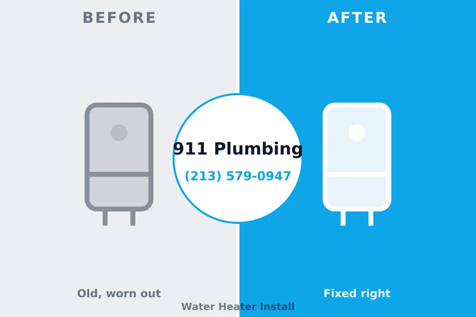Before and after: plumbing company Lawrenceburg, KY